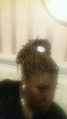 Single locs. .amazing!!! the only place to get your locs done!