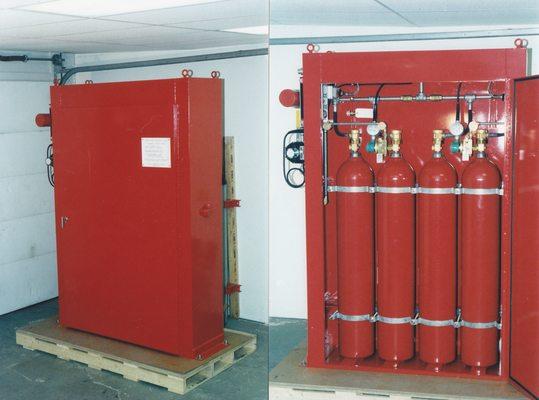 Custom Carbon Dioxide Fire Suppression System for One Unit Turbine Generator Set in Canada