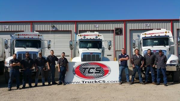 TCS has an on-site service garage. Our mechanics are here to get your truck back on the road!