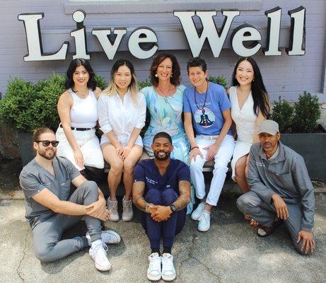 The Live Well Team includes a variety of health and wellness professionals specializing in Chiropractic, Massage, Pilates, and Reiki.