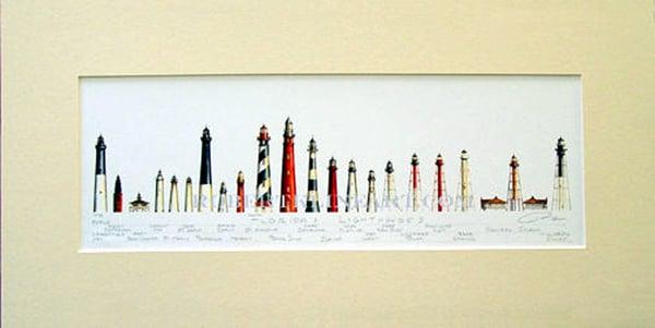 Lighthouses of Florida Lighthouse Art by Robert Kline