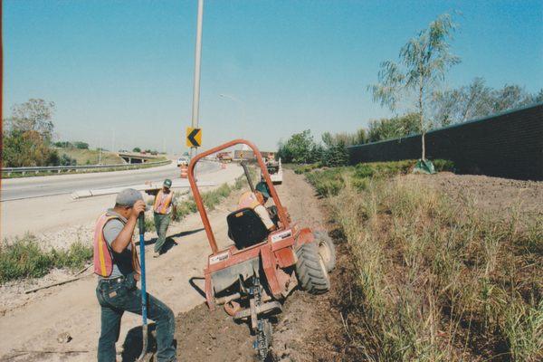 Road Irrigation Construction: Trenching