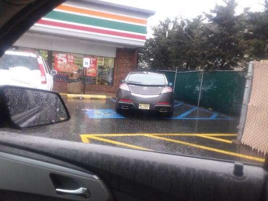 Disrespect of the day went to 7-11 on Passaic Ave., Nutley NJ. Owner parks everyday in handicap spot, because he can.