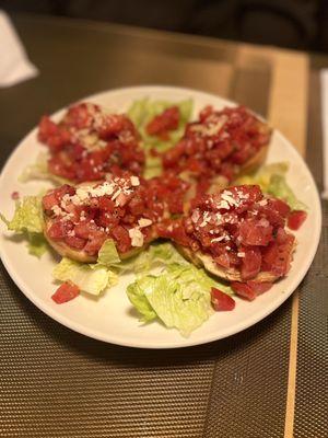 Bruschetta appetizer