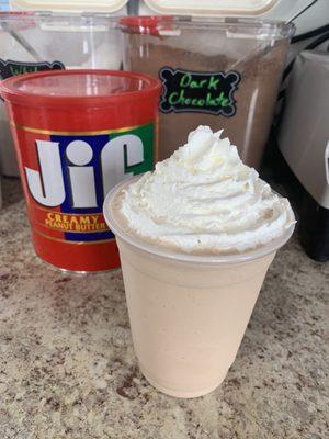 Peanut butter chocolate shake!