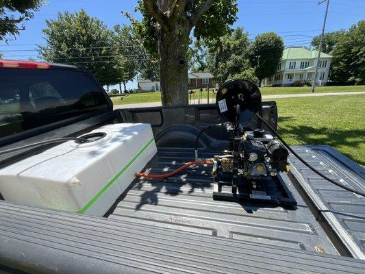 Pressure Washer System used for Both Detailing Vehicles & House Siding