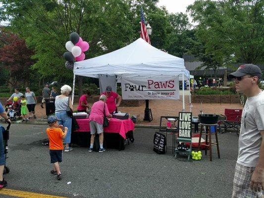 The FourPaws tent at Moorestown Day 2018