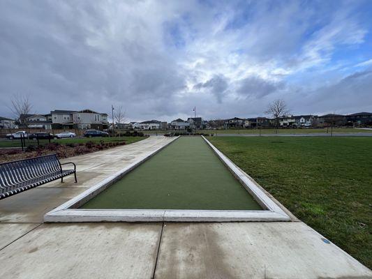 Bocce ball court