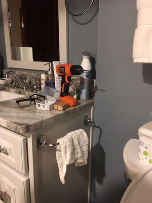 Old towel rack reused