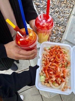 Raspado, Mangoneada, Tostilocos