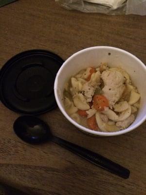 This is my Subway soup. Didn't eat n'thing from it. Came like this