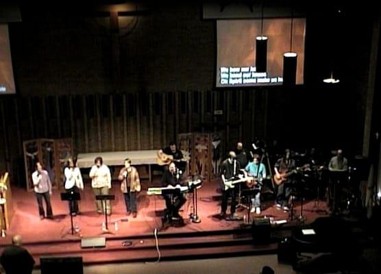 The Sunday Night Praise Band at Lebanon Church.