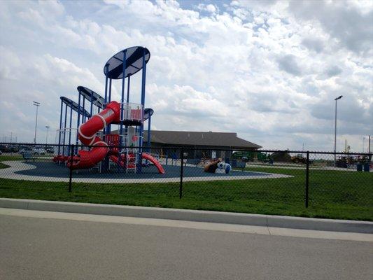 There's a playground at the complex