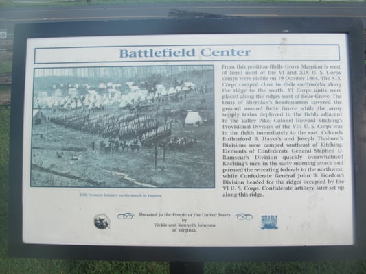 Battlefield placard