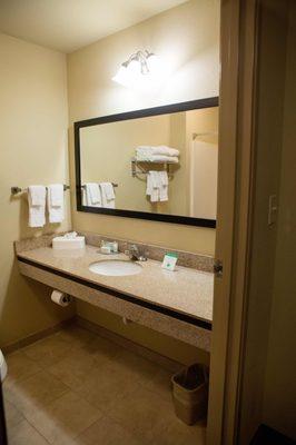 Guest room bathroom