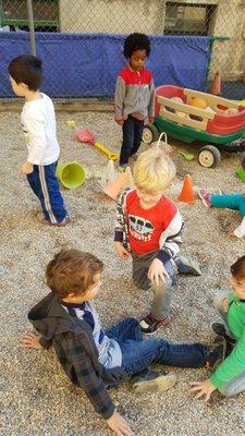 Our Little Sprouts enjoying the outdoor play area.