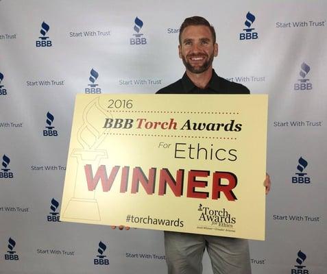 Tri-City Transmission is proud to have won the 2016 Torch Award for Ethics from the Better Business Bureau.