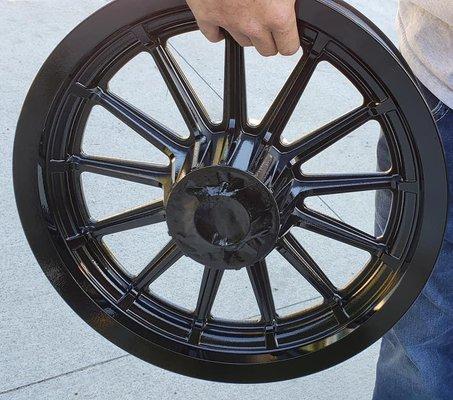 Powder coated rim