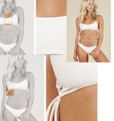 The photo of the bikini on their website is being portrayed as a white bikini not a pink bikini. Photos should reflect the correct color!