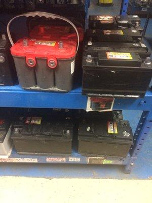 Used batteries.