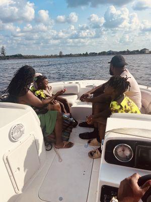 Bring your family to a day of boating where dad can fish and the family can enjoy a day on the water.