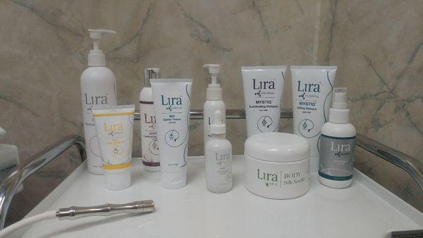 Some of the products from the line I currently use.