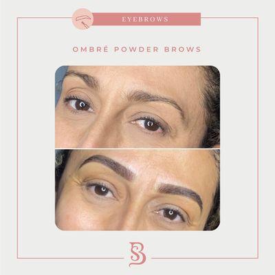 Ombré powder brows