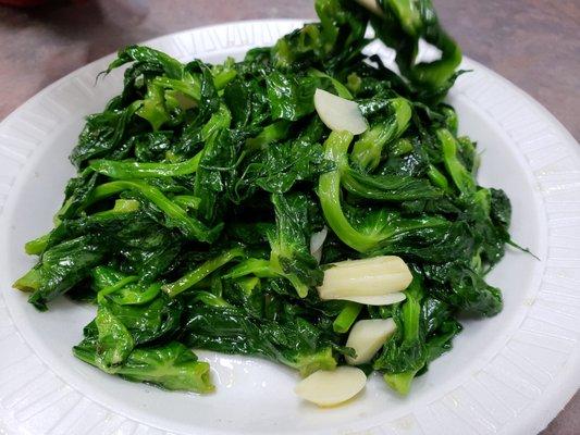 Stir fries snow pea shoots