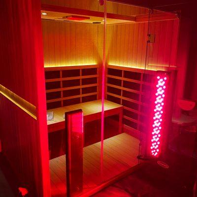 Clearlight Sanctuary Yoga with add-on Red Light Tower on the door!