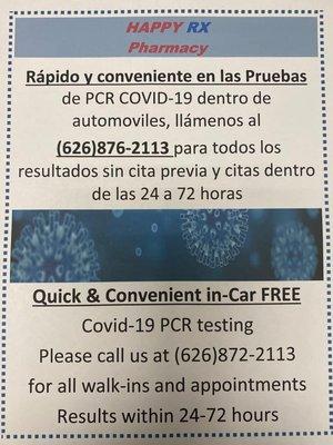 PCR testing