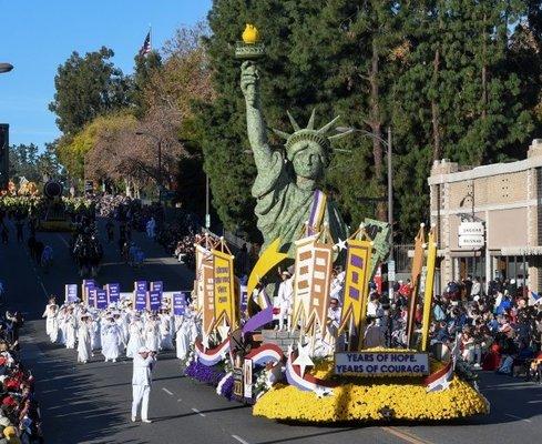 Rose Parade Float celebration