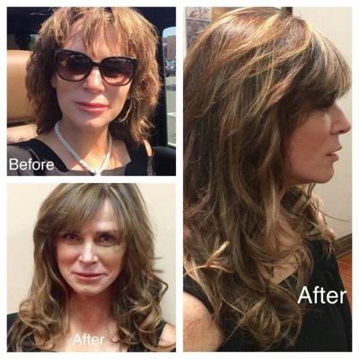 Extension & Color Makeover by Maria