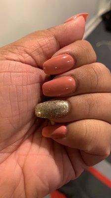 Acrylic full set with Gel polish