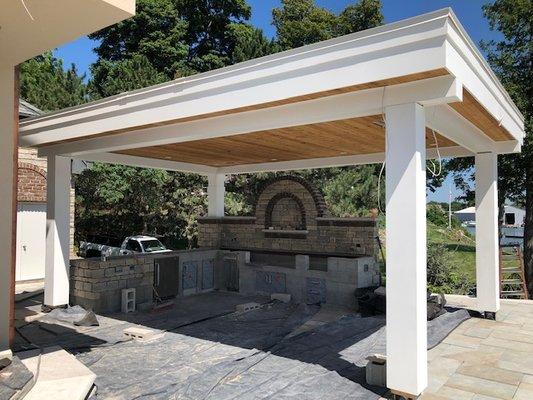 cool outdoor kitchen