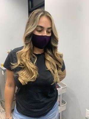 Full highlights, Olaplex treatment, haircut and style.