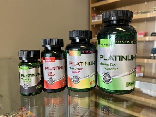 Come down and check out our Kratom selection! We have different strains and different brands for you to choose from!