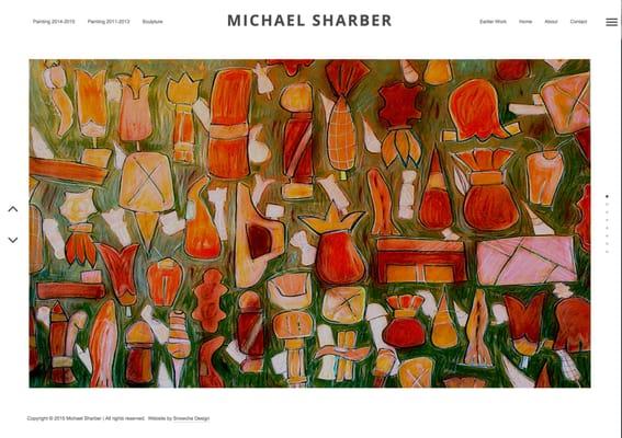 Web design for Artist website http://msharberstudios.com