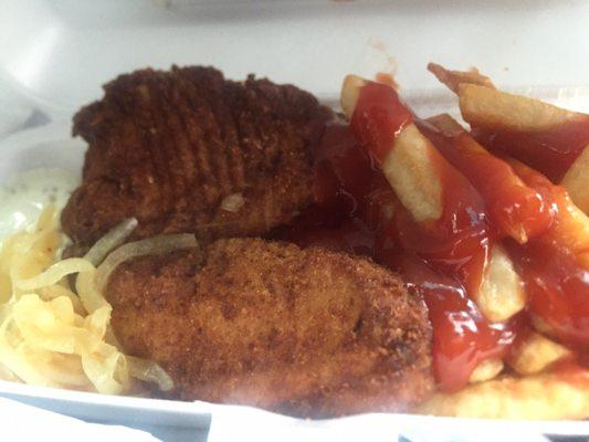 Fried Tilapia with French Fries