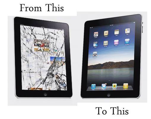 We fix iPads too !!