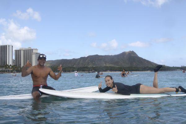 Aloha  surf lessons available everyday in Waikiki