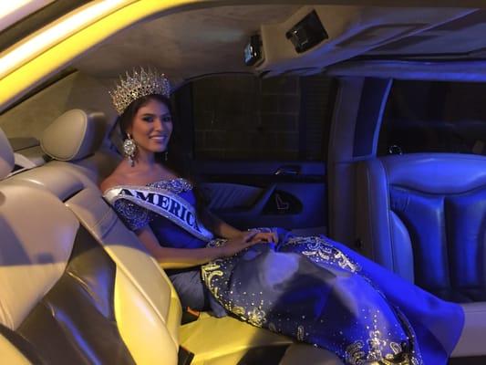 Ms World 2014 trusts All About You Limousines, you should too!