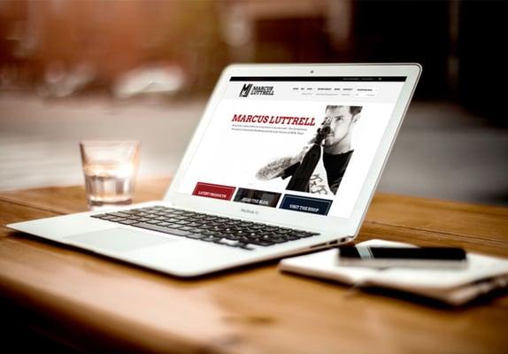 MarcusLuttrell.com Web Design