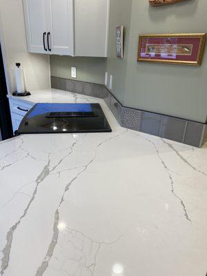 Newly installed countertops