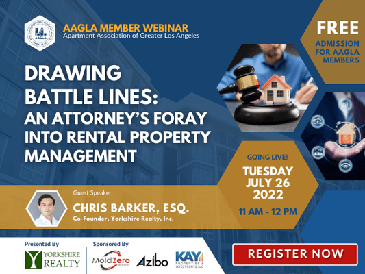 Landlord and Attorney, Chris Barker, Joins AAGLA  to Discuss His Experiences as a Landlord and Working Through the Legal and Regulatory Maze