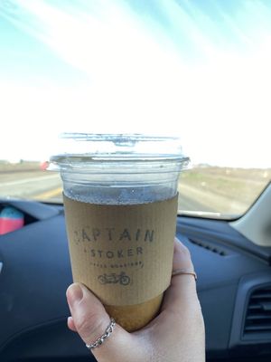 Iced Vanilla Latte with Macadamia Nut Milk