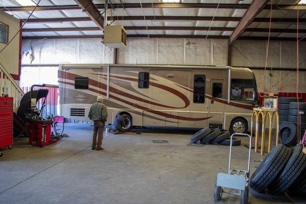 RV tires service and sales!