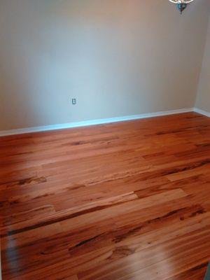 Engineered flooring in dining room