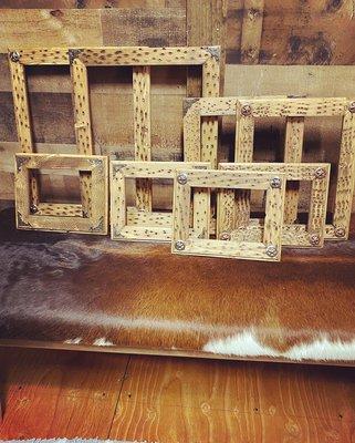 We make our own rustic frames