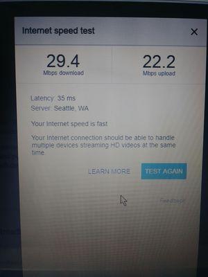 Slow service but I am paying for the one of the fastest speeds. They need to be sued. Don't fall for Frontiers gimmicks.