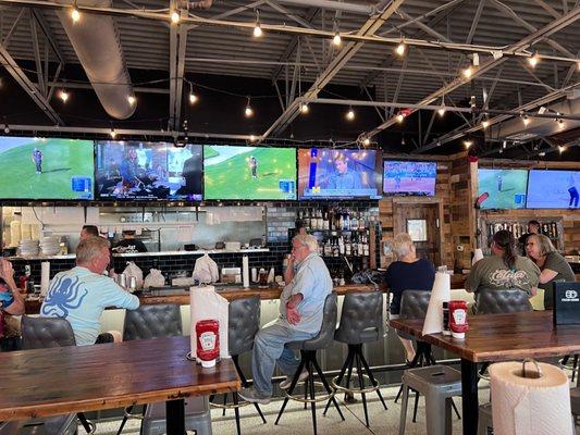 Dining bar area